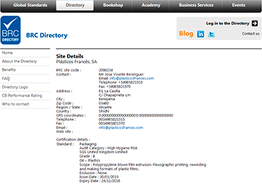 BRC Directory